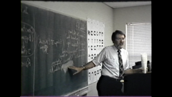 Professor teaching 1980s