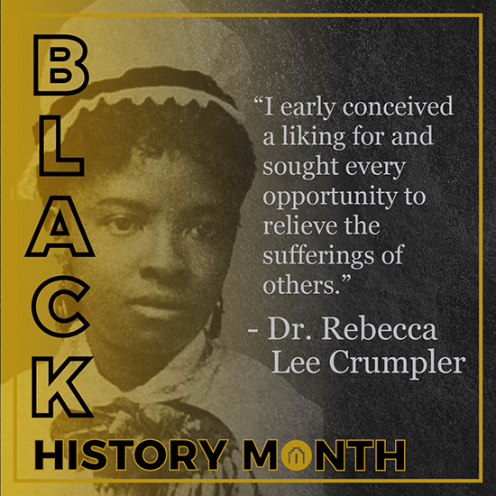 Dr. Rebecca Lee Crumpler - Black History Month